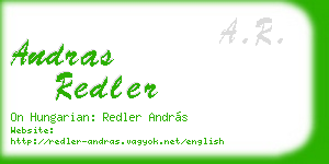 andras redler business card